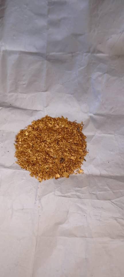 Molten metal inside the refining furnace